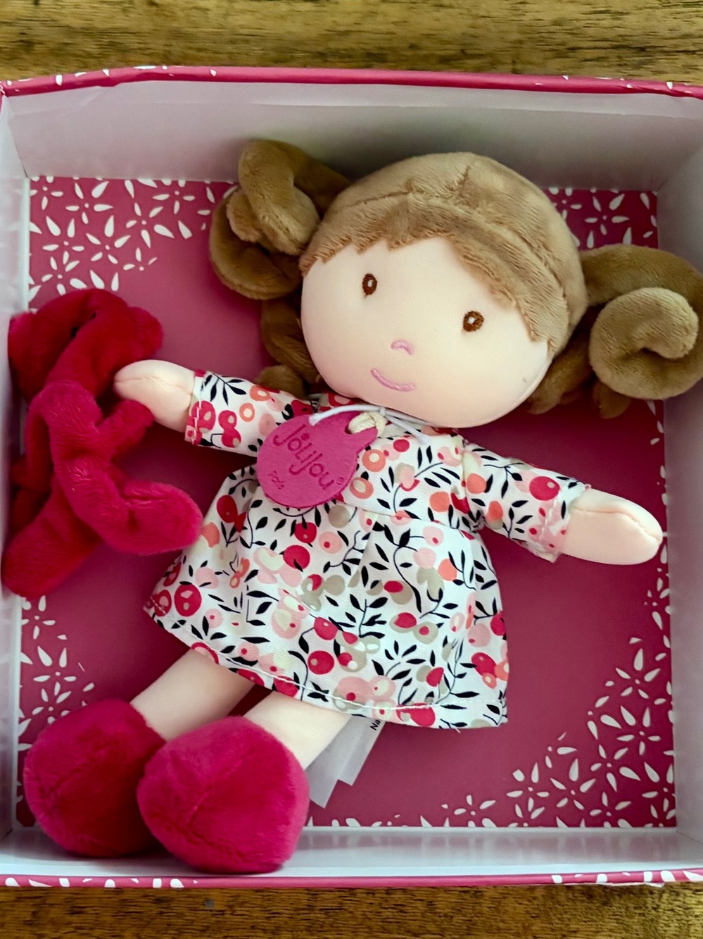 Jolijou Paris Demoiselle My First Doll with floral dress 7"